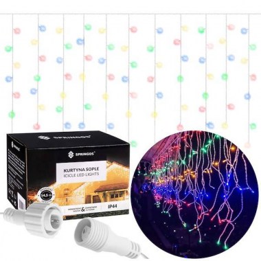 pol_pl_Kurtyna swietlna 300 led girlanda lampki wewnetrzno zewnetrzne sople multikolor 29776_1