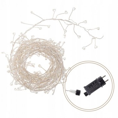 DRUCIKI-300-LED-LAMPKI-MIKRO-SOPLE-KURTYNA-NA-PRAD-Kolor-lampek-bialy