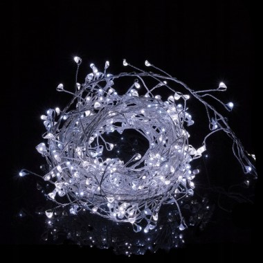 DRUCIKI-GIRLANDA-300LED-LAMPKI-MIKRO-KURTYNA-SOPLE-Zasilanie-sieciowe
