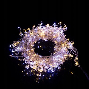 LAMPKI-CHOINKOWE-SOPLE-300-LED-DRUCIKI-GIRLANDA-Kolor-lampek-bialy