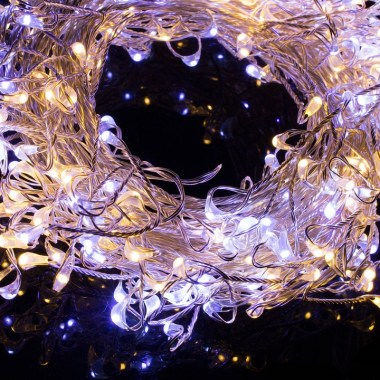 LAMPKI-CHOINKOWE-SOPLE-300-LED-DRUCIKI-GIRLANDA-Zasilanie-sieciowe